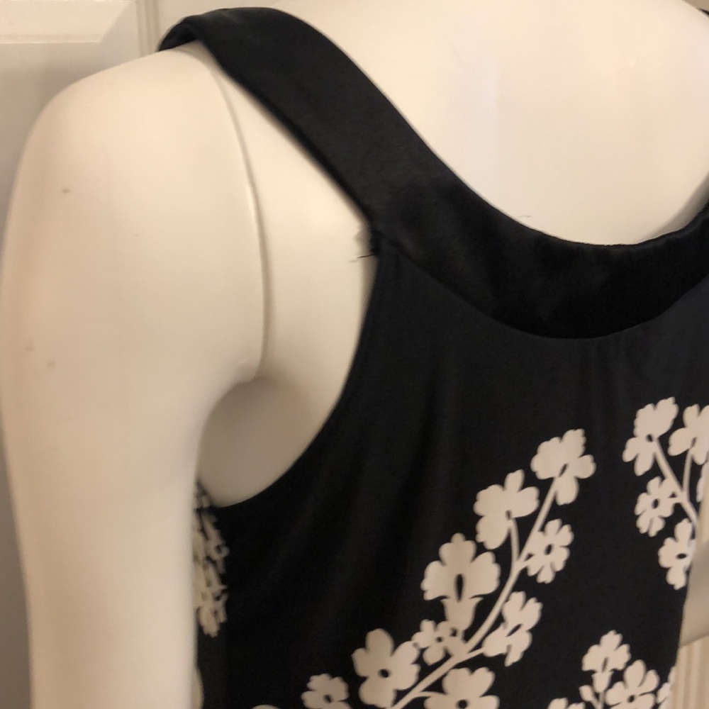 Voice black n white pullover blouse women’s size XL floral summer vacation - Picture 7 of 12
